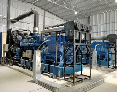 中石化燃氣發(fā)電項目（2臺1000KW10.5KV1000轉(zhuǎn)6極高壓發(fā)電機）